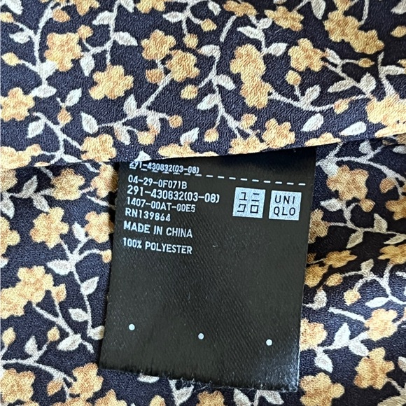 Uniqlo Georgette Printed Halfsleeve Flare Dress size XL - Picture 7 of 15